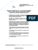 Indicador Trimestral de la Actividad Económica Estatal de Guerrero