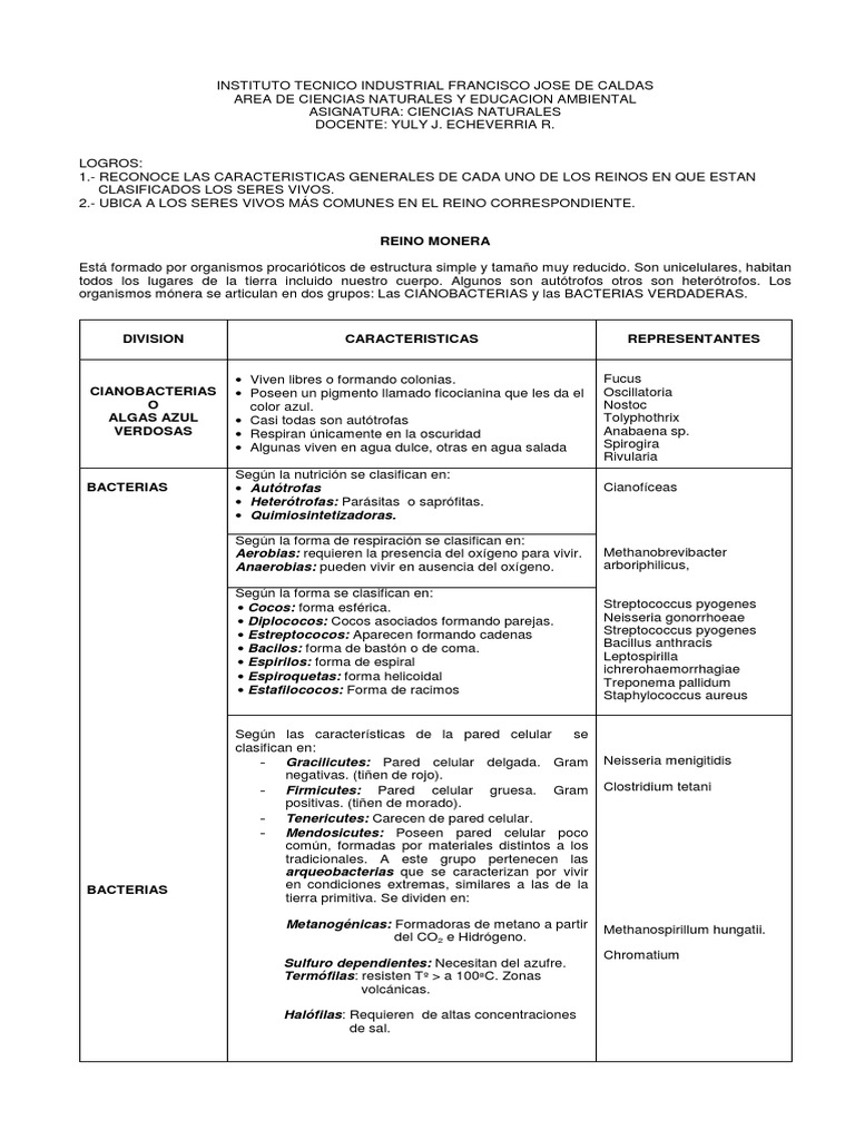Clasificación de Seres Vivos | PDF | Hongo | Biología Celular)