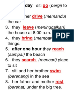 Go Drive Leave Bring Reach Search Swim Rest: (Mencari) Place
