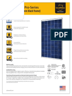 Sunmodule Solar Panel Pro Series 260 Poly 33mm Frame Ds