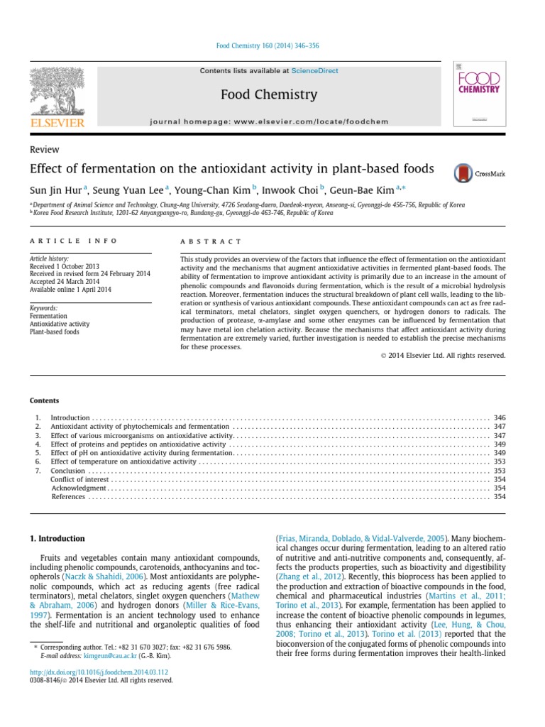 Fermentation Boosts Antioxidant Activity | PDF | Antioxidant | Polyphenol