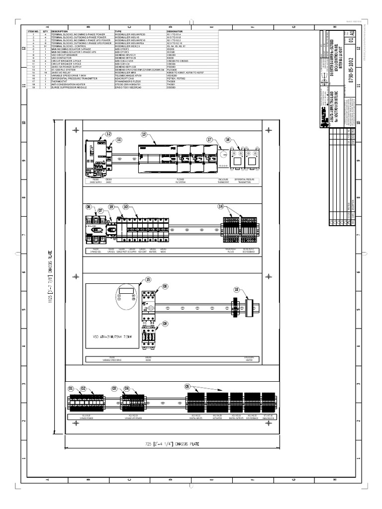 8790-85-1002 - 01 Local Control Panel Internal Layout | PDF