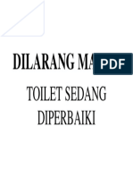 Dilarang Masuk