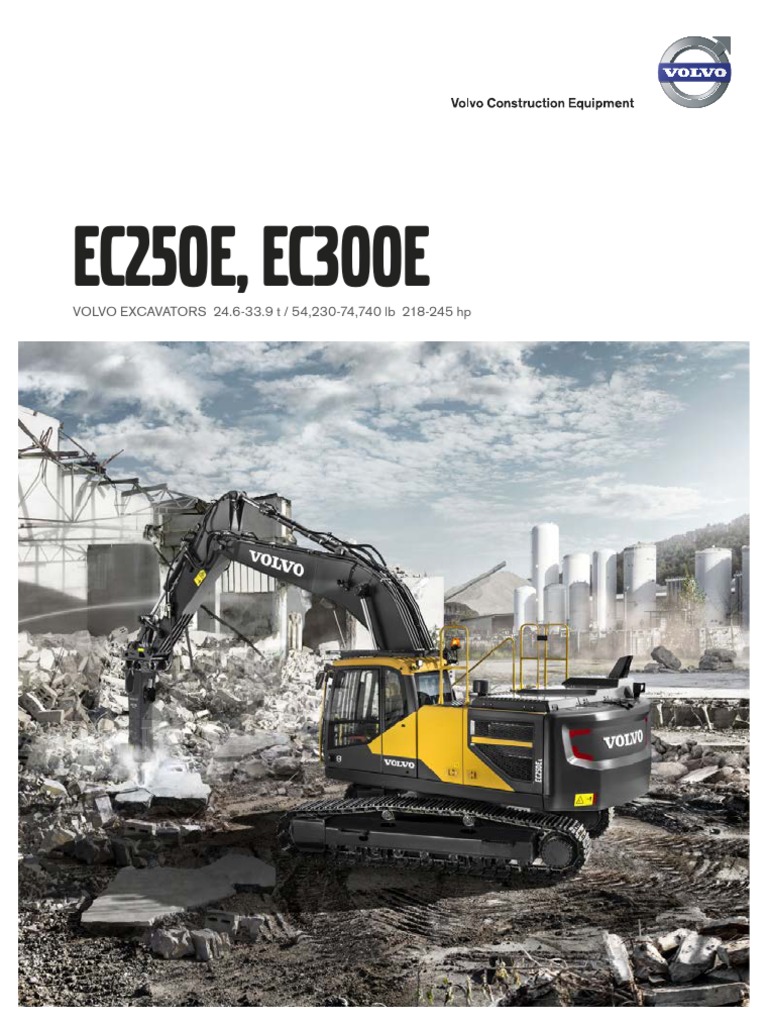 Volvo Ec250e Ec300e Product Brochure Final | PDF | Engines | Horsepower
