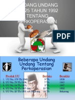 UU No 25 Tahun 1992 Tentang Perkoperasian (KPRI ADIL)