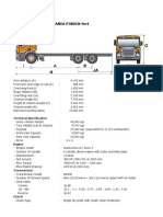 Specification of Scania P380CB-6x4