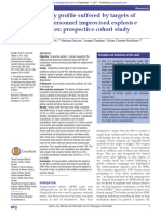 Injury profile suffered by targets of antipersonnel improvised explosive devices