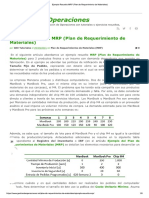 Ejemplo Resuelto MRP (Plan de Requerimiento de Materiales)