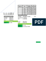 Hoja de calculo de validación Guía QFB