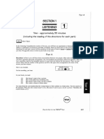 Section - 1 Listening Comprehension