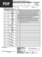 Daily Activity Report Template | PDF