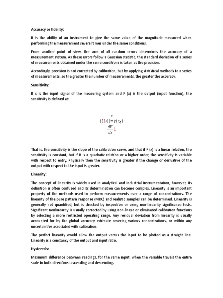 Instrumentation & Control Basics | PDF | Accuracy And Precision ...