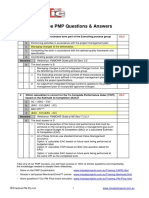 Free PMP Questions & Answers: 1 All of The Following Processes Form Part of The Executing Process Group Except