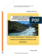 Estudio hidrológico y hidráulico para el diseño de un puente