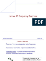 Lecture 10: Frequency Response: Department of Chemical Engineering I.I.T. Bombay, India
