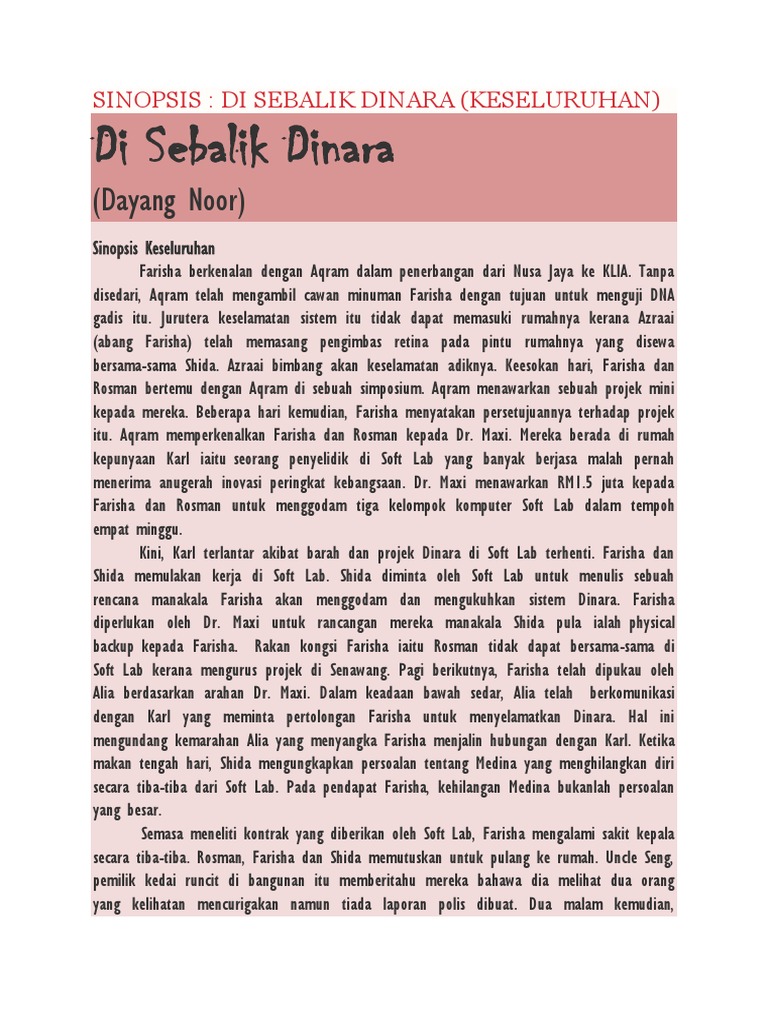 Sinopsis Pdf
