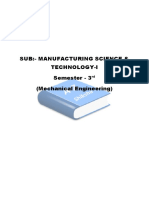 Manufacturing Science & Technology i