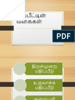 மதிப்பீட்டின் வகைகள்