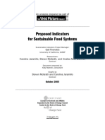 Jaramillo C Et Al 2005 Proposed Indicators for Sustainable Food Systems