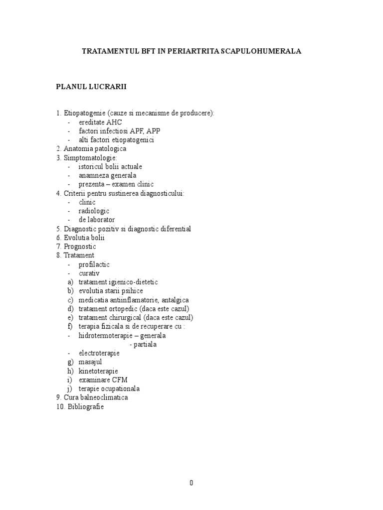 studiu de caz periartrita scapulohumerala