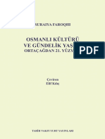 Suraiya Faroqhi Osmanlı Kulturu Ve Gundelik Yaşam PDF