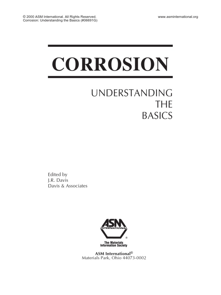 Corrosion-Understanding The Basics Front Page | PDF