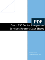 Cisco 850 Series Integrated Services Routers Data Sheet