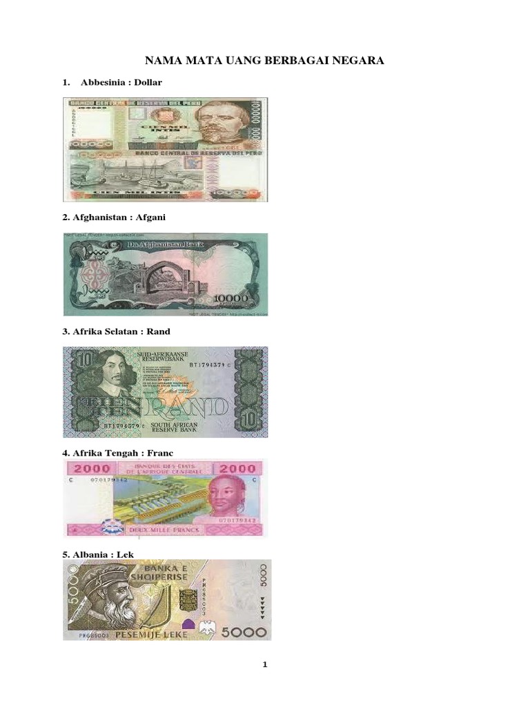 41+ Jenis Jenis Mata Uang Photos