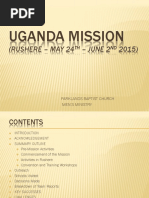 Uganda Mission Report