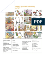Cleaning Your Home Apartment Vocabulary PDF