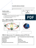 Evaluaciòn Ciencias Naturales Oct