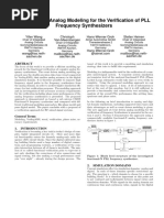 Event Driven Analog Modeling For The Verification of PLL Frequency Synthesizers