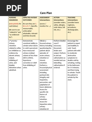 care plan