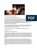 Faithful Learning in The Performing Arts By: Jose Muniz (Secondary Instrumental Instruction)