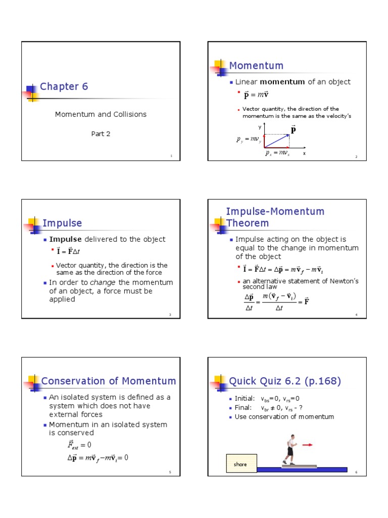 Momentum and Collisions Overview | PDF | Collision | Momentum