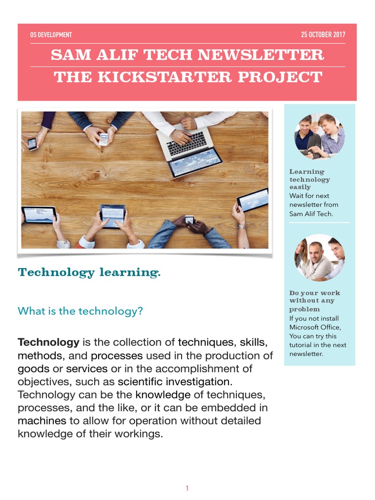 Sam Alif Tech Newsletter October 2017 | PDF