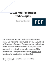 Course 405: Production Technologies: Surender Kumar