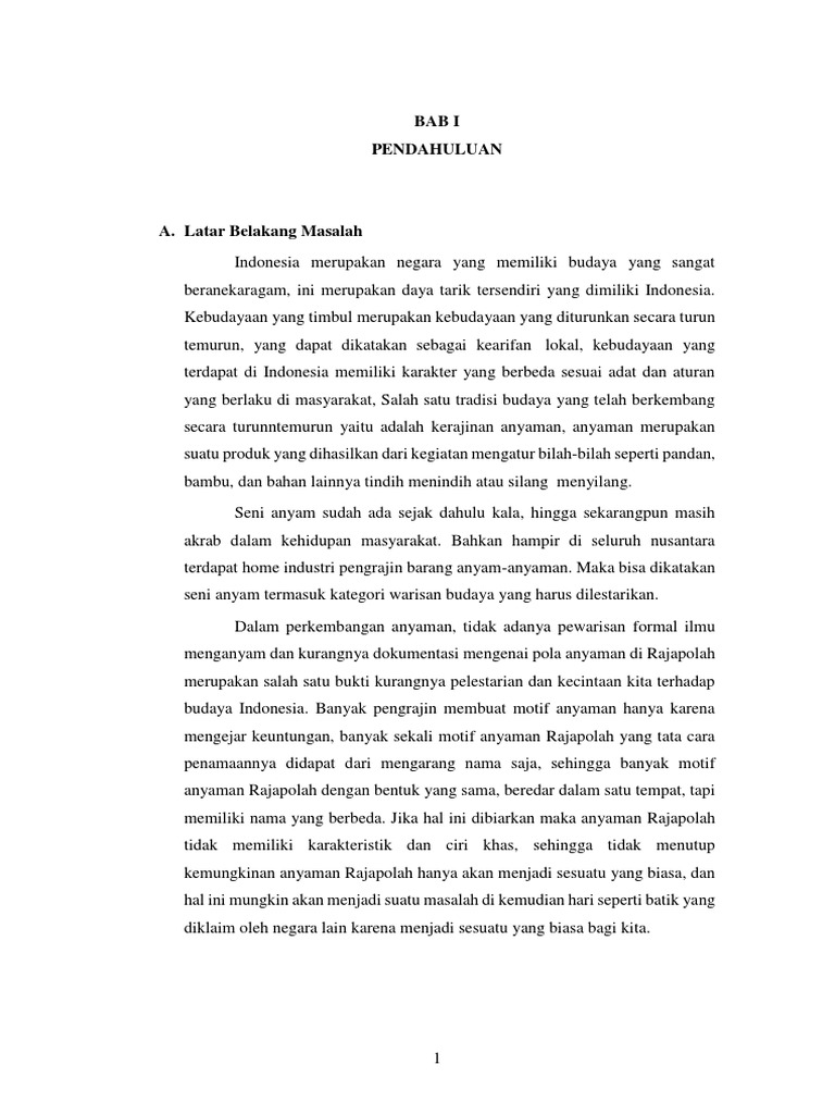 Makalah Anyaman Reza Makalah Anyaman Reza