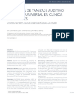 Programa de Tamizaje Auditivo Neonatal Universal en Clínica Las Condes