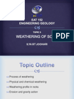 Topic 3 (Weathering of Soils)