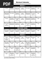 Calendario Insanity