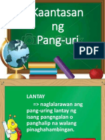 Kaantasan NG Pang Uri