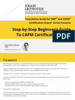 Step-by-Step Beginner's Guide To CAPM Certification Exam