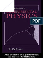 Colin Cooke - An Introduction To Experimental Physics (1996) PDF