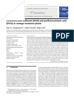 Perfluorooctane Sulfonate (PFOS) and Perfluorooctanoic Acid (PFOA) in Sewage Treatment Plants