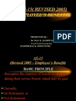 AS-15 (REVISED 2005) Employee'S Benefits: Presented By:-Dr. Raj. K. Agarwal Rakesh Raj & Associates