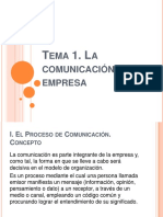 Unidad 1. La Comunicación Oral de La Empresa