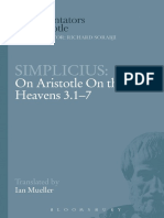 SIMPLICIUS On Aristotle On The Heavens 3.1-7