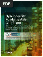 Cybersecurity Fundamentals Course Outline Online Safety