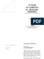 A-3 Ander Egg Ezequiel - El Taller Una Alternativa de Renovacion Pedagogica, Págs. 1-37
